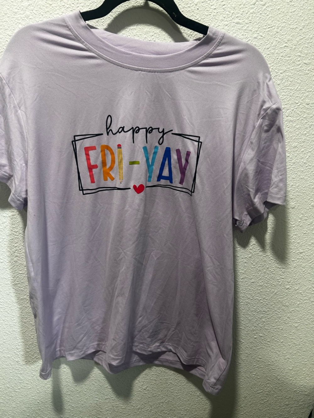 BOGO free - Source Unknown Lavender "Happy Fri-Yay" Short Sleeve Tee